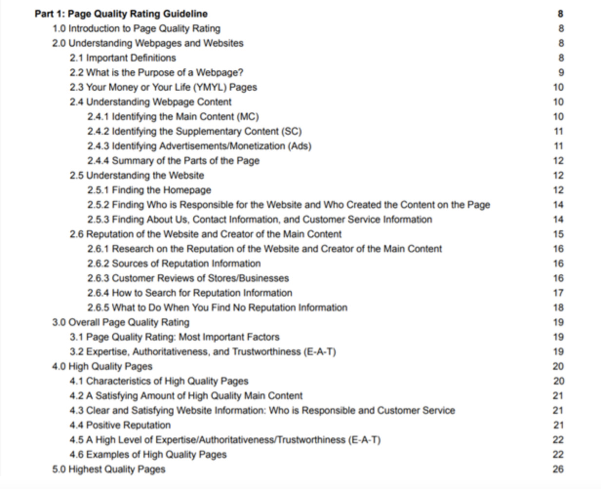 Search Quality Rating 